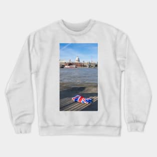 London Union Jack plastic bag Crewneck Sweatshirt